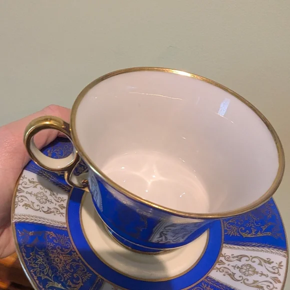 Prince China White and Gold Teacup - Picture 3 of 8